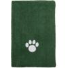 imageBone Dry Pet Grooming Towel Collection Absorbent Microfiber XLarge 41x235quot Embroidered RedEmbroidered Hunter Green