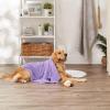 imageBone Dry Pet Grooming Towel Collection Absorbent Microfiber XLarge 41x235quot Embroidered RedEmbroidered Lavender