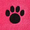 imageBone Dry Pet Grooming Towel Collection Absorbent Microfiber XLarge 41x235quot Embroidered RedEmbroidered Raspberry Sorbet