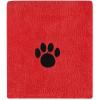 imageBone Dry Pet Grooming Towel Collection Absorbent Microfiber XLarge 41x235quot Embroidered RedEmbroidered Red