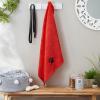 imageBone Dry Pet Grooming Towel Collection Absorbent Microfiber XLarge 41x235quot Embroidered RedEmbroidered Red