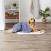 imageBone Dry Pet Grooming Towel Collection Absorbent Microfiber XLarge 41x235quot Embroidered RedStonewash Blue