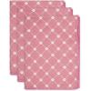 imageBone Dry Pet Grooming Towel Collection Trellis Print Microfiber Absorbent Drying Set 15x30 Gray 3 CountRose