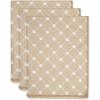 imageBone Dry Pet Grooming Towel Collection Trellis Print Microfiber Absorbent Drying Set 15x30 Gray 3 CountTaupe