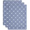 imageBone Dry Pet Grooming Towel Collection Trellis Print Microfiber Absorbent Drying Set 15x30 Gray 3 CountTrellis Stonewash Blue