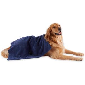imageBone Dry Pet Grooming Towel Collection Absorbent Microfiber XLarge 41x235quot Embroidered RedNavy