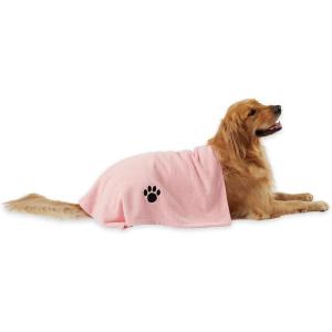 imageBone Dry Pet Grooming Towel Collection Absorbent Microfiber XLarge 41x235quot Embroidered RedPink