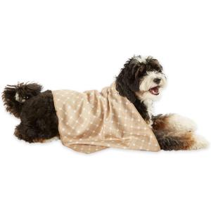 imageBone Dry Pet Grooming Towel Collection Trellis Print Microfiber Absorbent Drying Set 15x30 Gray 3 CountTaupe