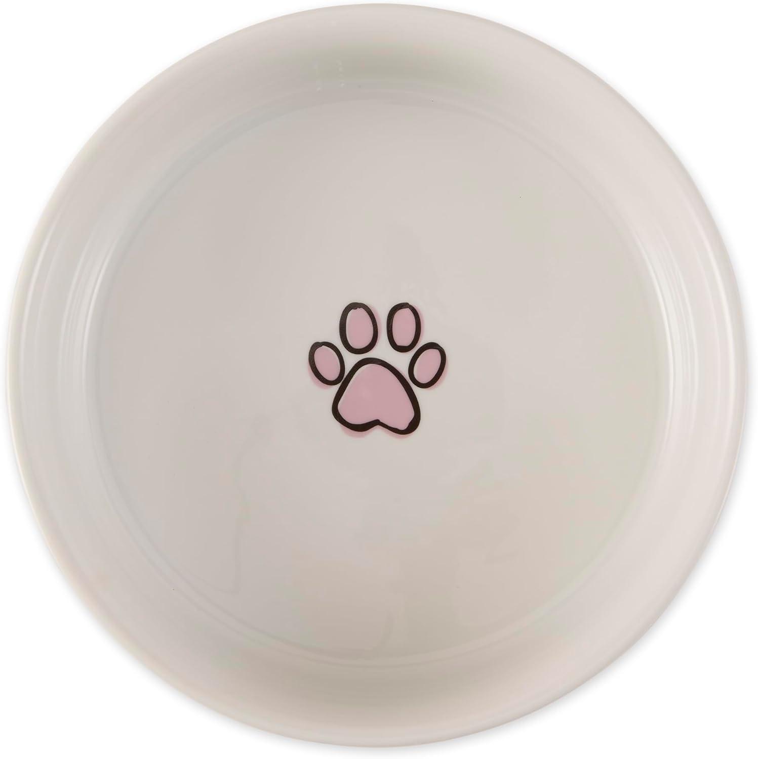 imageBone Dry Ceramic Food ampamp Water Bowls for Pets NonSlip for Secure Less Messy Feeding Microwave ampamp Dishwasher Safe Single Dish Large 75x24quot Red White ampamp BluePansy Petite Check