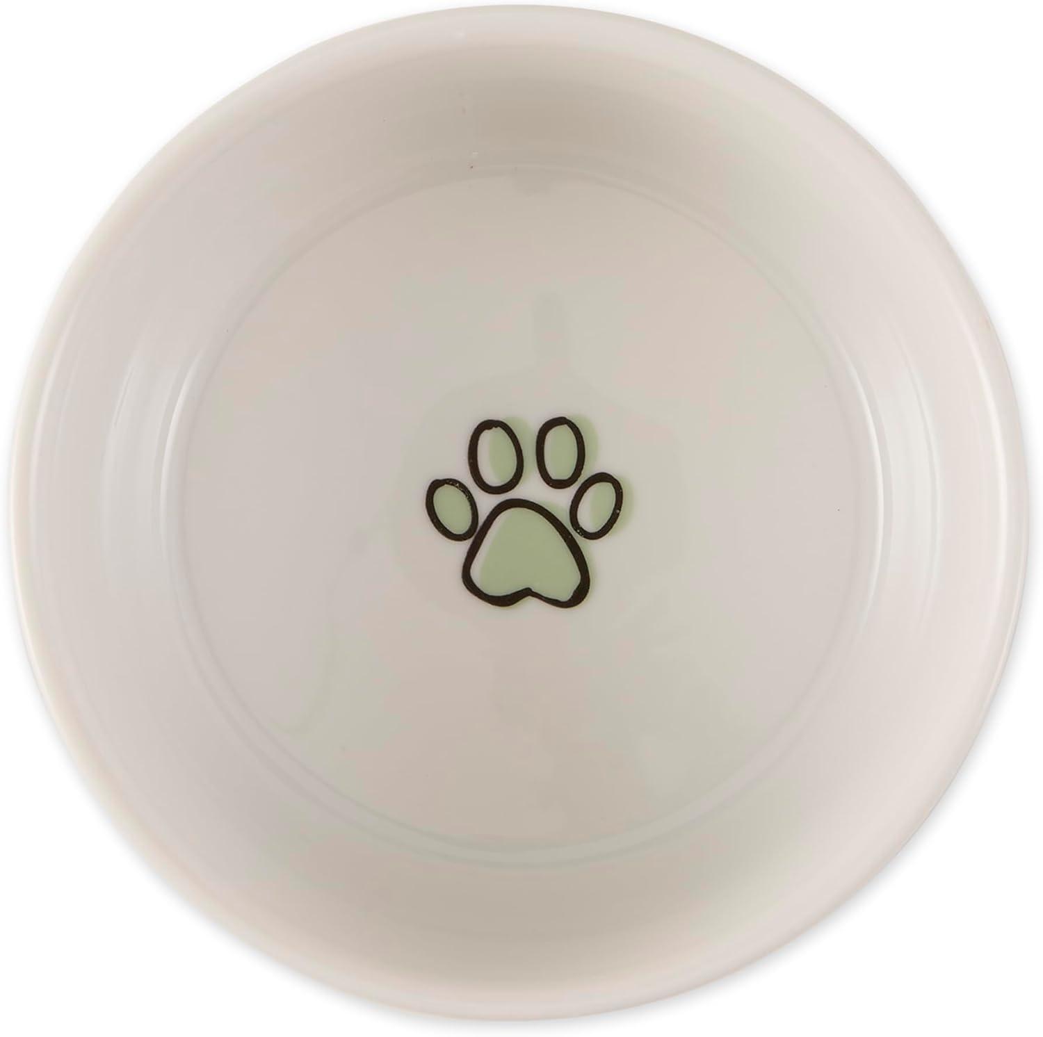 imageBone Dry Ceramic Food ampamp Water Bowls for Pets NonSlip for Secure Less Messy Feeding Microwave ampamp Dishwasher Safe Single Dish Large 75x24quot Red White ampamp BlueDesert Sage Petite Check