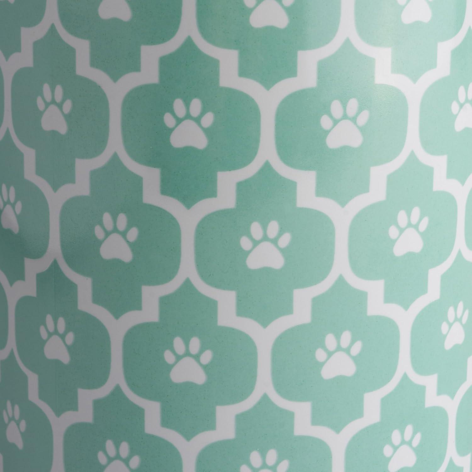 imageBone Dry Lattice Collection Pet Bowl ampamp Canister Treat Canister 4x65quot Nautical BlueAqua