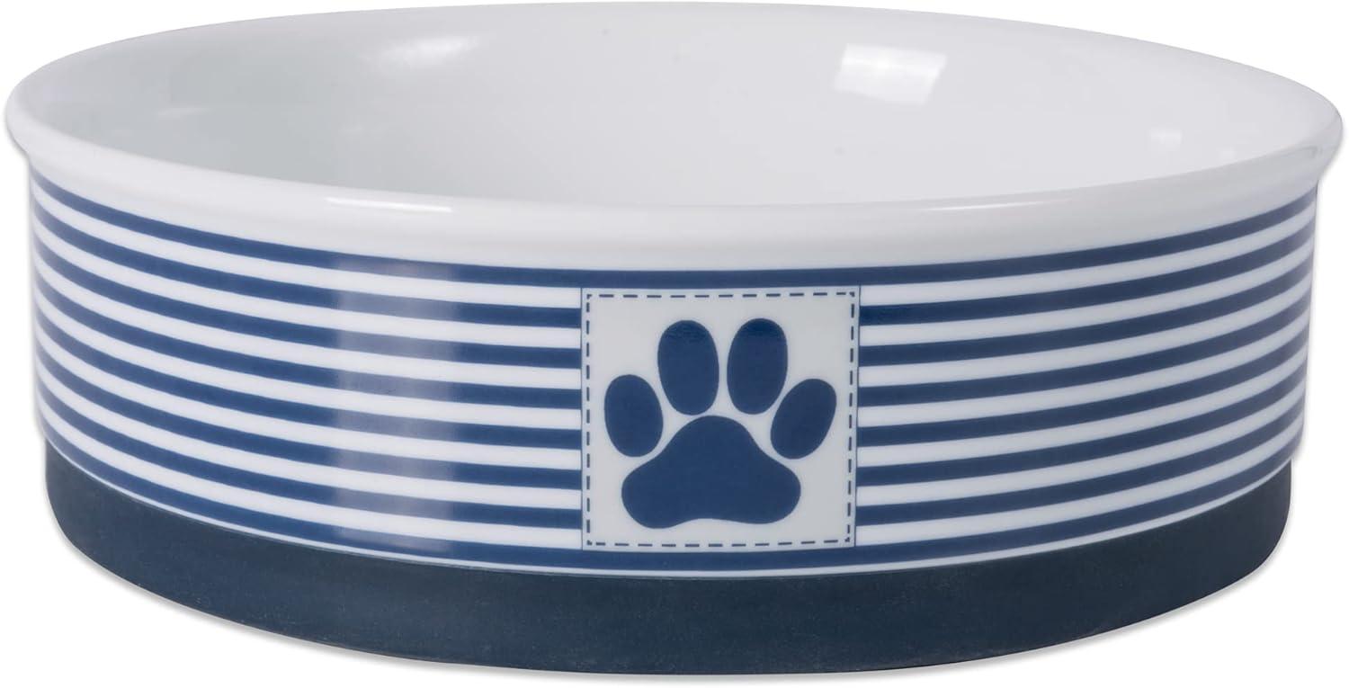imageBone Dry Paw ampamp Patch Ceramic Pet Collection Large Set 75x24quot Nautical Blue Pack of 2Nautical Blue