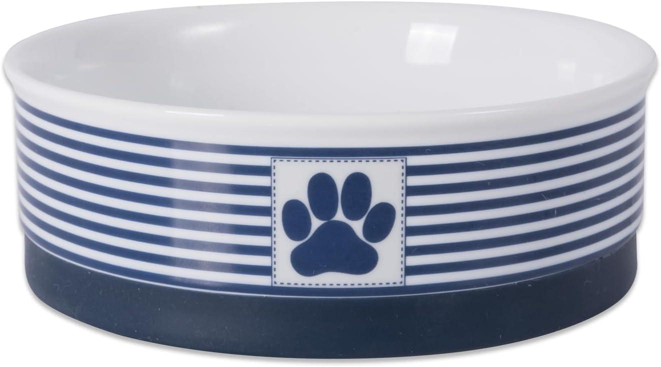 imageBone Dry Paw ampamp Patch Ceramic Pet Collection Large Set 75x24quot Nautical Blue Pack of 2Nautical Blue