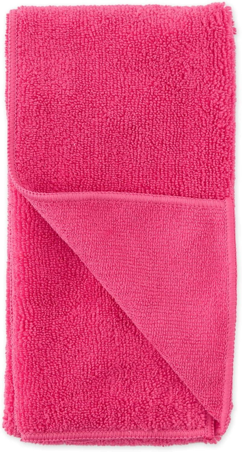 imageBone Dry Pet Grooming Towel Collection Embroidered Absorbent Microfiber Drying Set 15x30 Pink 3 CountRaspberry Sorbet