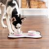 imageBone Dry Ceramic Food ampamp Water Bowls for Pets NonSlip for Secure Less Messy Feeding Microwave ampamp Dishwasher Safe Single Dish Large 75x24quot Red White ampamp BluePansy Petite Check