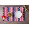 imageBone Dry Ceramic Food ampamp Water Bowls for Pets NonSlip for Secure Less Messy Feeding Microwave ampamp Dishwasher Safe Single Dish Large 75x24quot Red White ampamp BlueStars  Stripes
