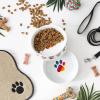 imageBone Dry Ceramic Food ampamp Water Bowls for Pets NonSlip for Secure Less Messy Feeding Microwave ampamp Dishwasher Safe Single Dish Large 75x24quot Red White ampamp BlueRainbow Paw
