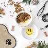 imageBone Dry Ceramic Food ampamp Water Bowls for Pets NonSlip for Secure Less Messy Feeding Microwave ampamp Dishwasher Safe Single Dish Large 75x24quot Red White ampamp BlueSmiley Face