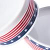 imageBone Dry Ceramic Food ampamp Water Bowls for Pets NonSlip for Secure Less Messy Feeding Microwave ampamp Dishwasher Safe Single Dish Large 75x24quot Red White ampamp BlueStars  Stripes