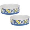 imageBone Dry Ceramic Food ampamp Water Bowls for Pets NonSlip for Secure Less Messy Feeding Microwave ampamp Dishwasher Safe Single Dish Large 75x24quot Red White ampamp BlueAzulejos Tile