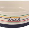 imageBone Dry Ceramic Food ampamp Water Bowls for Pets NonSlip for Secure Less Messy Feeding Microwave ampamp Dishwasher Safe Single Dish Large 75x24quot Red White ampamp BlueEatDrink
