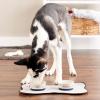 imageBone Dry Ceramic Food ampamp Water Bowls for Pets NonSlip for Secure Less Messy Feeding Microwave ampamp Dishwasher Safe Single Dish Large 75x24quot Red White ampamp BlueEatDrink