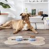 imageBone Dry Ceramic Food ampamp Water Bowls for Pets NonSlip for Secure Less Messy Feeding Microwave ampamp Dishwasher Safe Single Dish Large 75x24quot Red White ampamp BlueBlue Tile