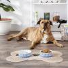 imageBone Dry Ceramic Food ampamp Water Bowls for Pets NonSlip for Secure Less Messy Feeding Microwave ampamp Dishwasher Safe Single Dish Large 75x24quot Red White ampamp BlueBlue Tile