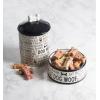 imageBone Dry Dog Bone Ceramic Pet Bowl ampamp Canister Canister 55x55x825 BlackWhiteBlack
