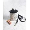 imageBone Dry Dog Bone Ceramic Pet Bowl ampamp Canister Canister 55x55x825 BlackWhiteBlackWhite