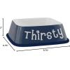 imageBone Dry Hungry ampamp Thirsty Pet Bowl 675 x 675 x 2 Nautical Blue 2 PieceNautical Blue