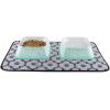 imageBone Dry Hungry ampamp Thirsty Pet Bowl 675 x 675 x 2quot Aqua 2 Piece