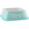 imageBone Dry Hungry ampamp Thirsty Pet Bowl 675 x 675 x 2quot Aqua 2 Piece