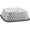 imageBone Dry Lattice Collection Pet Bowl ampamp Canister Large Set 75x24quot Nautical Blue 2 PieceGray
