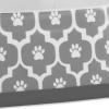 imageBone Dry Lattice Collection Pet Bowl ampamp Canister Large Set 75x24quot Nautical Blue 2 PieceGray