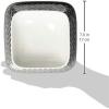 imageBone Dry Lattice Collection Pet Bowl ampamp Canister Large Set 75x24quot Nautical Blue 2 PieceGray
