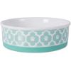 imageBone Dry Lattice Collection Pet Bowl ampamp Canister Single Dish Large 75x24quot Nautical BlueAqua