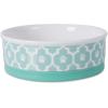 imageBone Dry Lattice Collection Pet Bowl ampamp Canister Single Dish Large 75x24quot Nautical BlueAqua