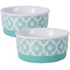 imageBone Dry Lattice Collection Pet Bowl ampamp Canister Single Dish Large 75x24quot Nautical BlueAqua