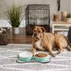 imageBone Dry Lattice Collection Pet Bowl ampamp Canister Single Dish Large 75x24quot Nautical BlueAqua