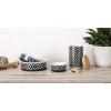 imageBone Dry Lattice Collection Pet Bowl ampamp Canister Single Dish Large 75x24quot Nautical BlueBlack