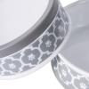 imageBone Dry Lattice Collection Pet Bowl ampamp Canister Single Dish Large 75x24quot Nautical BlueGray