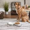 imageBone Dry Lattice Collection Pet Bowl ampamp Canister Single Dish Large 75x24quot Nautical BlueGray