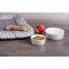 imageBone Dry Lattice Collection Pet Bowl ampamp Canister Single Dish Large 75x24quot Nautical BlueGray
