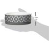 imageBone Dry Lattice Collection Pet Bowl ampamp Canister Single Dish Large 75x24quot Nautical BlueGray
