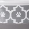 imageBone Dry Lattice Collection Pet Bowl ampamp Canister Single Dish Large 75x24quot Nautical BlueGray