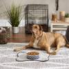 imageBone Dry Lattice Collection Pet Bowl ampamp Canister Single Dish Large 75x24quot Nautical BlueNautical Blue
