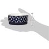 imageBone Dry Lattice Collection Pet Bowl ampamp Canister Single Dish Large 75x24quot Nautical BlueNautical Blue