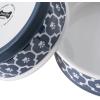 imageBone Dry Lattice Collection Pet Bowl ampamp Canister Single Dish Large 75x24quot Nautical BlueNautical Blue