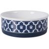 imageBone Dry Lattice Collection Pet Bowl ampamp Canister Single Dish Large 75x24quot Nautical BlueNautical Blue